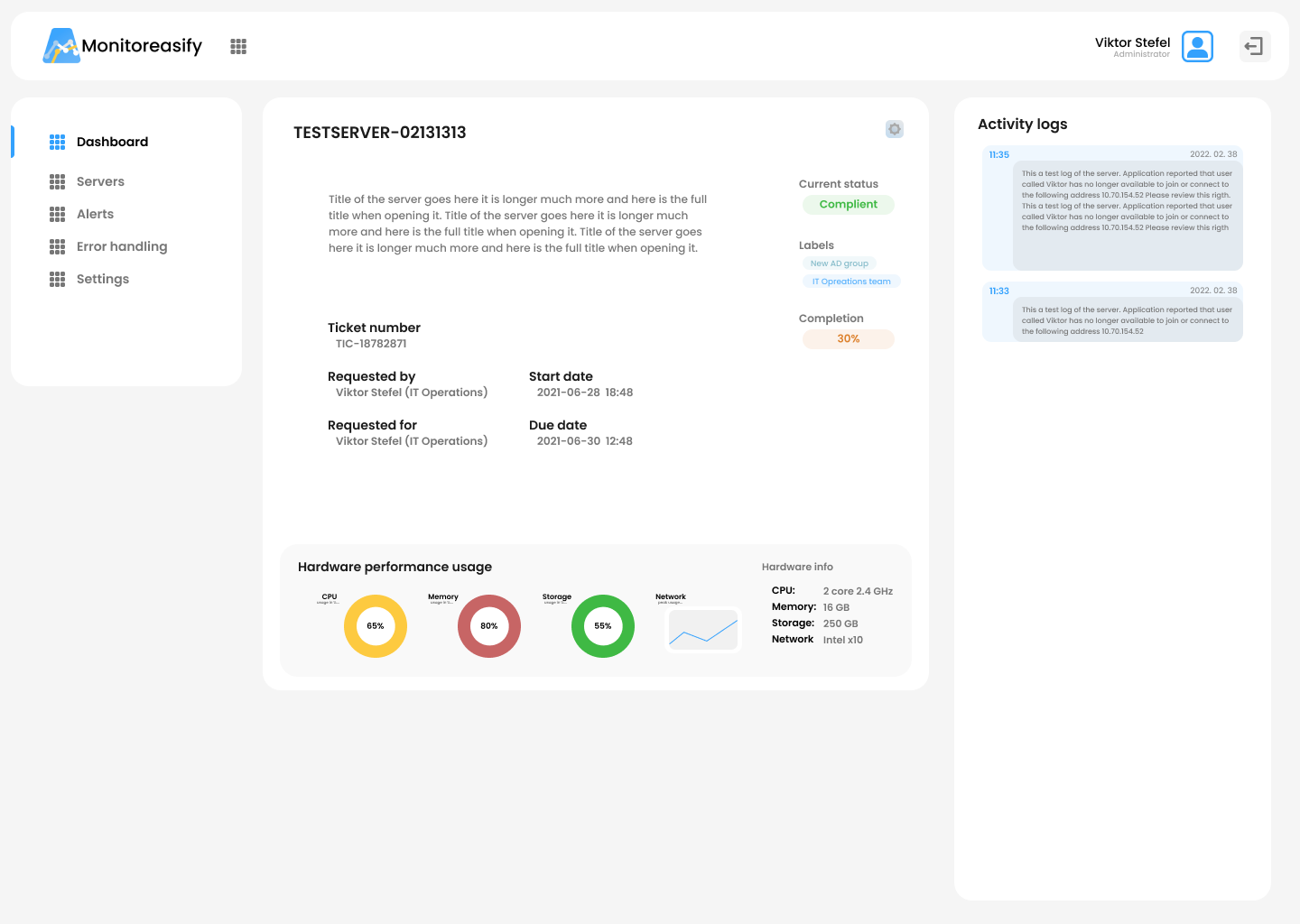 Cloud and Server monitoring